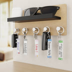 ensemble de porte-clés personnalisés voiture — prénoms gravés, fabrication artisanale française